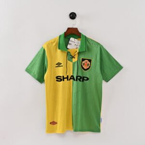 Manchester United Retro 1992/94 Green and Yellow Jersey